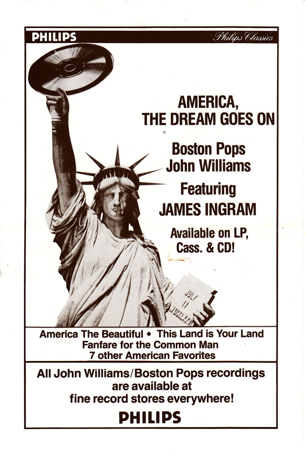 Photo from Program from Boston Pops On Tour 1985