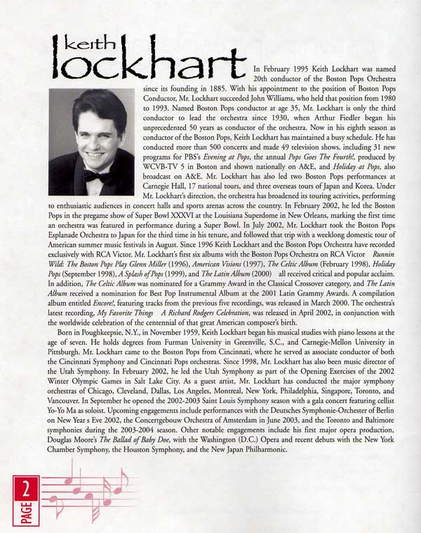 Photo from Program from Holiday Pops Tour 2002