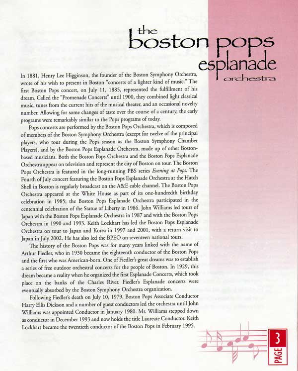 Photo from Program from Holiday Pops Tour 2002