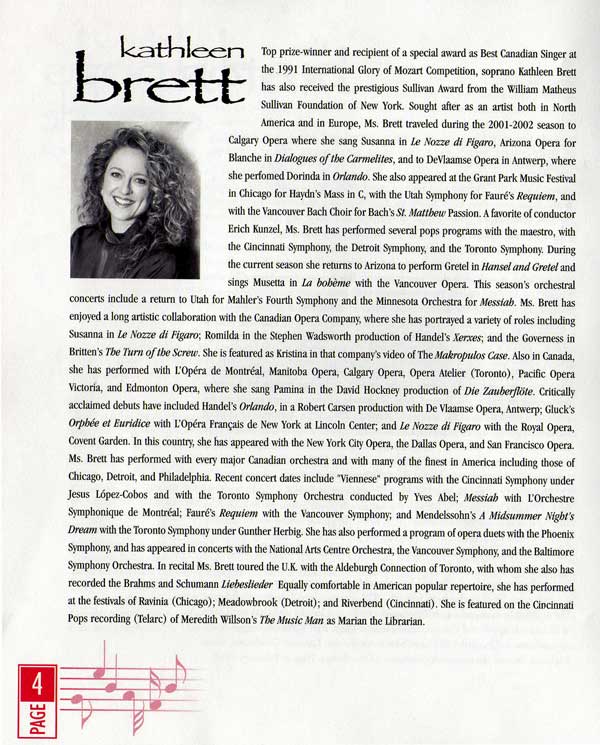 Photo from Program from Japan Tour 2002