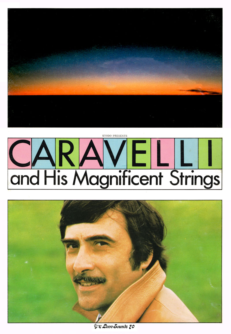 Cover from Caravelli's Programme from Japan Tour 1976