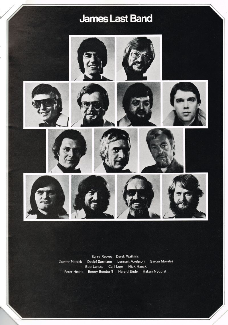 Photo of the Musicians from UK Tour 1978