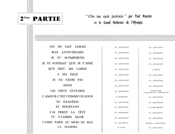 Concert program part 2