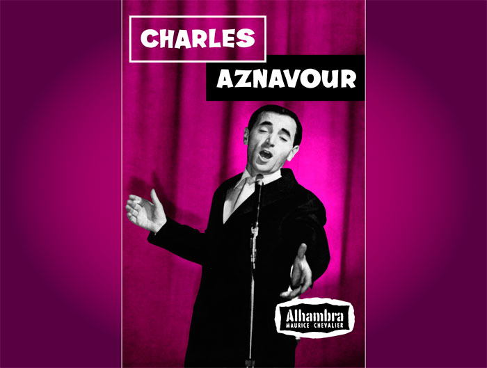 Charles Aznavour at Alhambra Maurice Chevalier with Paul Mauriat and his Grand Orchestra