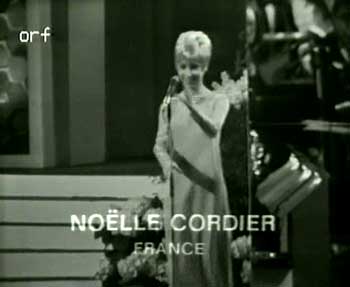 Noëlle Cordier singing at Eurovision 1967