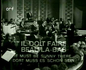 Franck Pourcel Conducts at Eurovision 1967